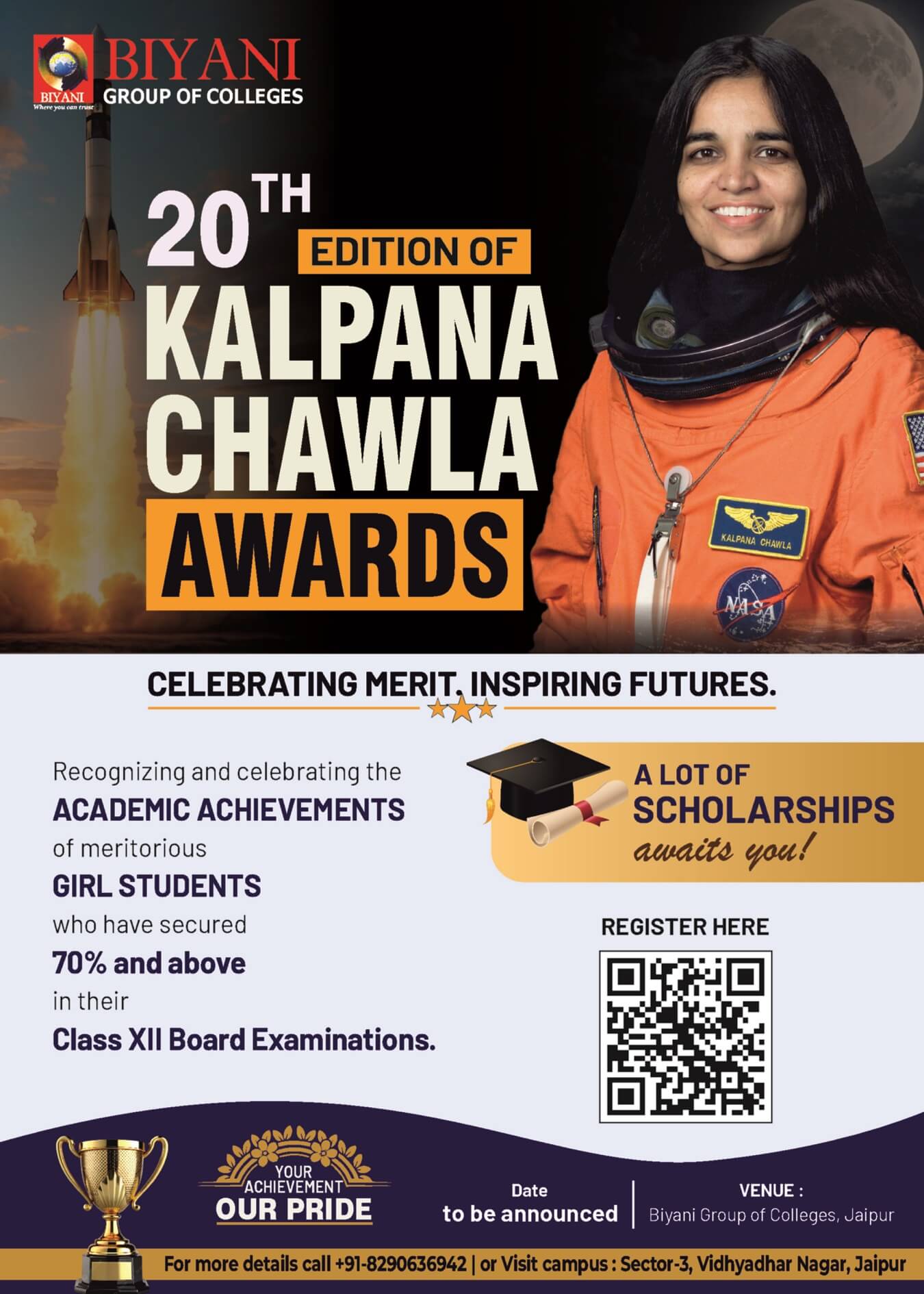 Kalpana Chawla Merit Awards Announcement